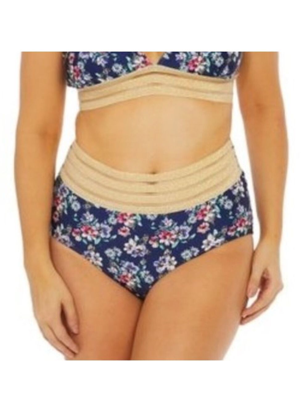 Nicole Miller High Waisted Bikini Bottom